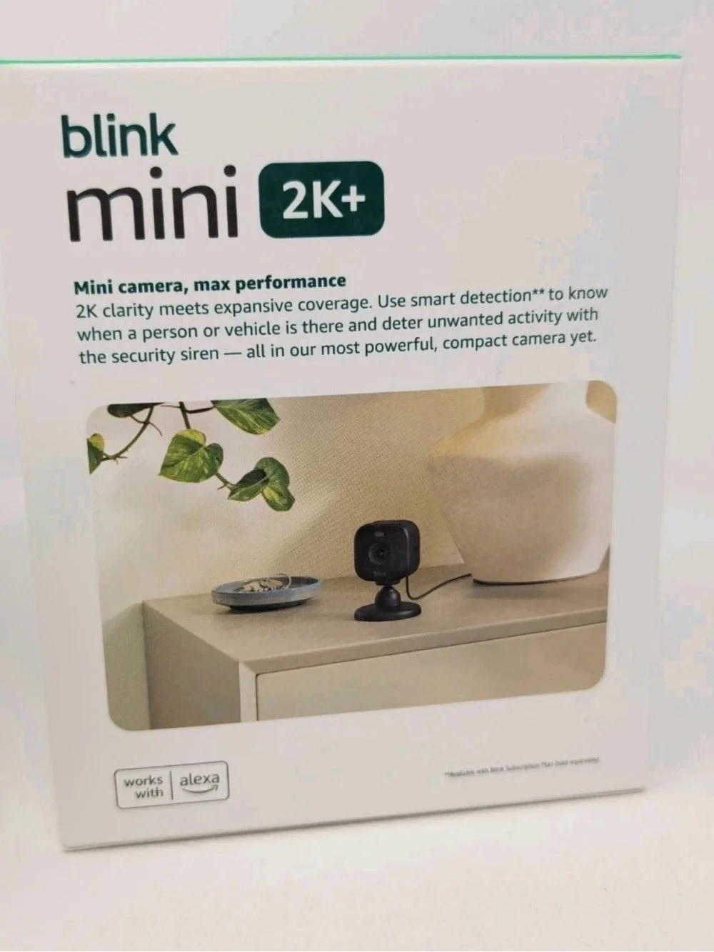 Blink Mini 2K+ Plug-In Indoor/Outdoor Security Camera - Black (2-Pack)